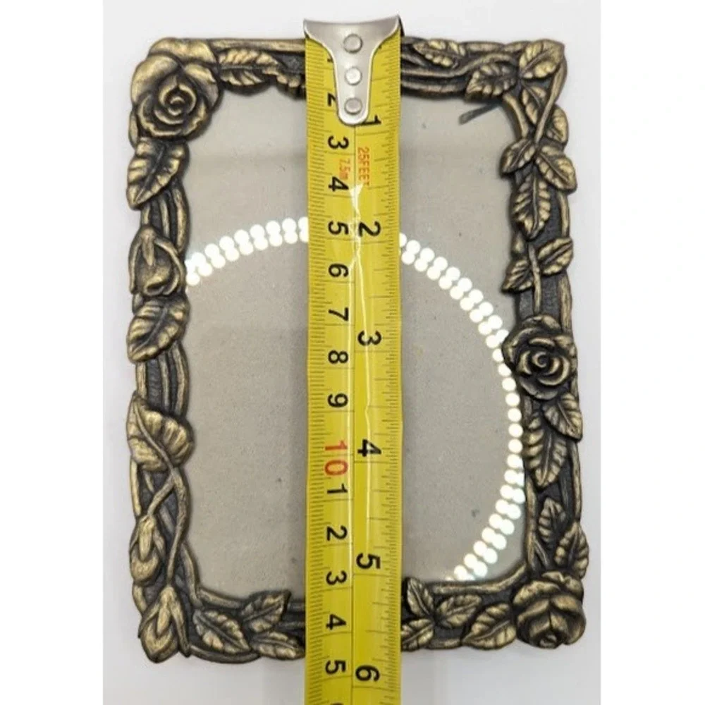 Weston Gallery Vintage Ornate Gold Rose Flower Brass Picture Frame Tabletop
